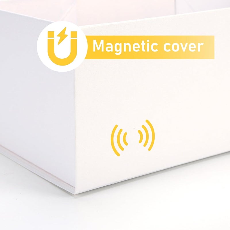 Ditwis 4 Pack 12x6x4 Inches Gift Boxes with Magnetic Closure Lids, White Magnetic Box for Wedding, Groomsmen Bridesmaid Proposal, Birthdays, Mother's Day - Image 3